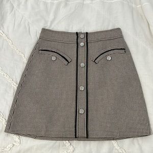 Women’s Maje Houndstooth Mini Skirt Size EU 36 US Small NWOT